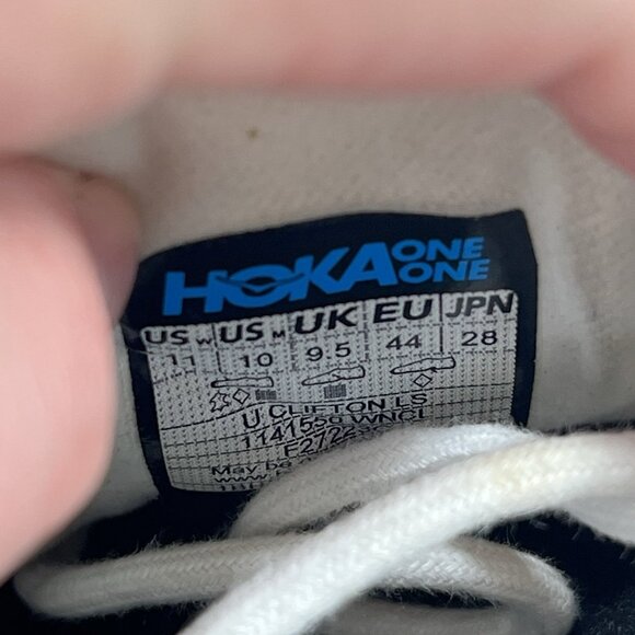 Hoka One One Clifton LS Men Size 10 White Running Shoes main image 6